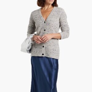 Theory Blue Speckled Cardigan